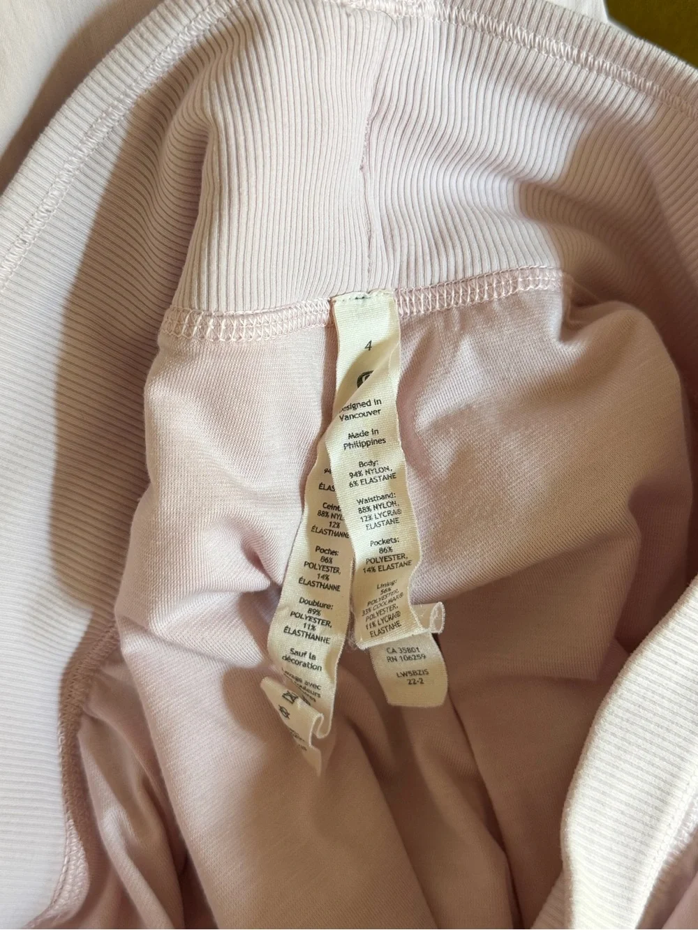 Lululemon baby pink joggers